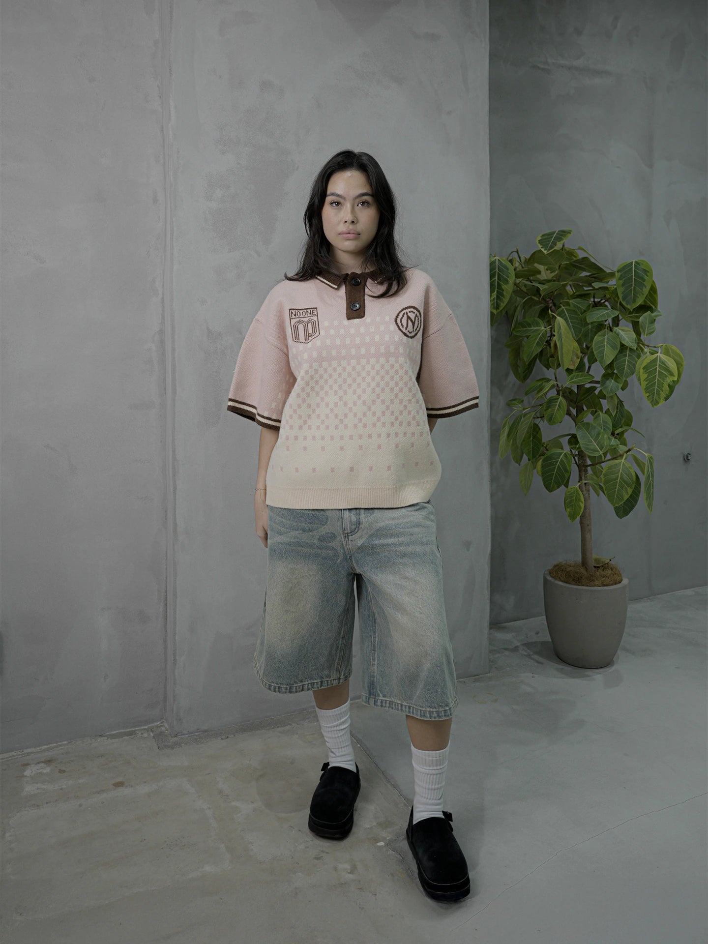 FOOTBALL KNIT - BLUSH